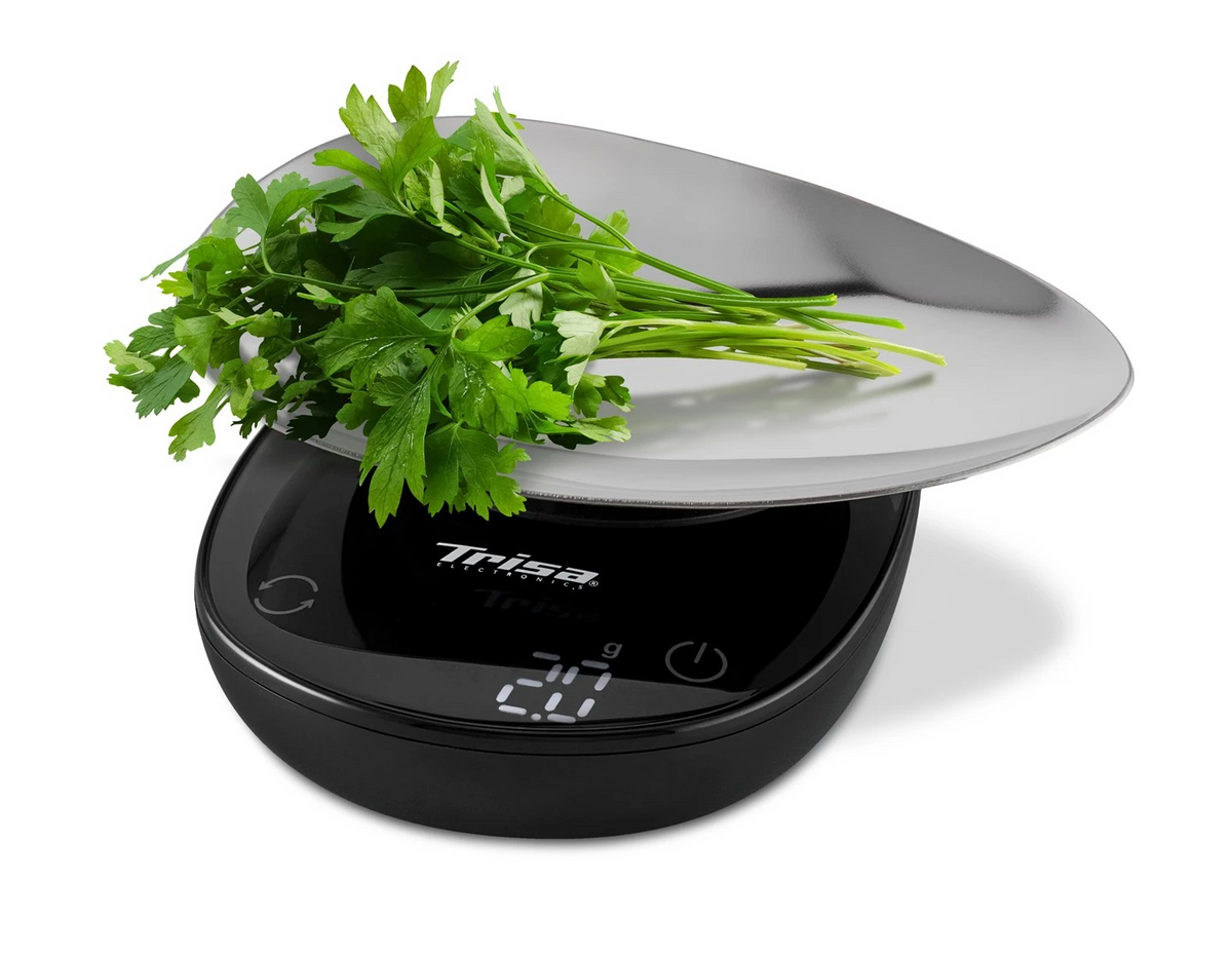 Trisa Digital Kitchen Scale, Favour Scale, Black