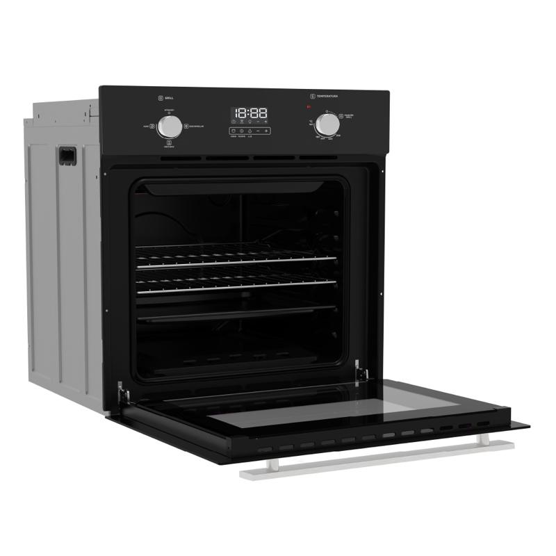 Mondin Built in Gas Oven, 60Cm, Black