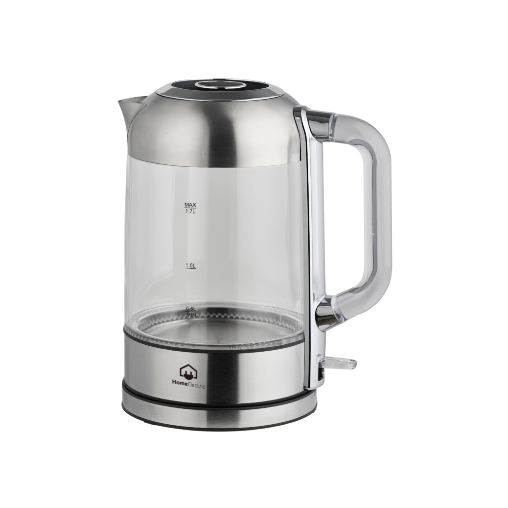 Home Electric Glass Electric Kettle, 1.7Lit, 1850Watts, Glass