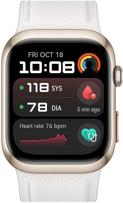 HUAWEI 55020DJC Watch D, Advanced Health Monitoring, White