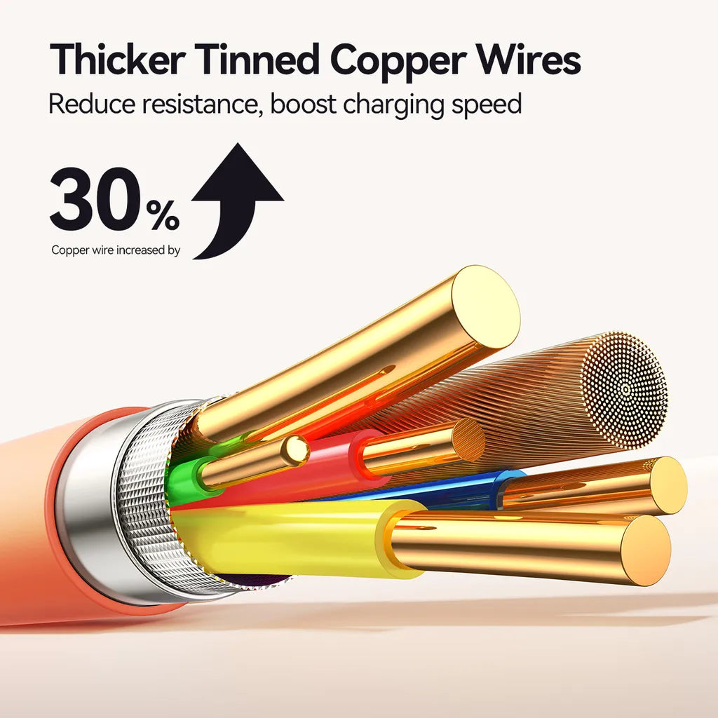 Joyroom SA59 Series Charging Cable, 1.2M Durable, Orange