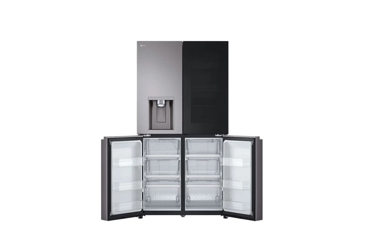 LG Bottom Freezer Refrigerator A+, 4D Ref, 889Lit, Ice & Water, Black Stainless