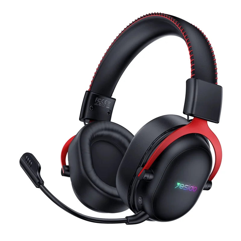 Yesido Tri-Mode Gaming Headset, Bluetooth / Wireless / Wired, Black