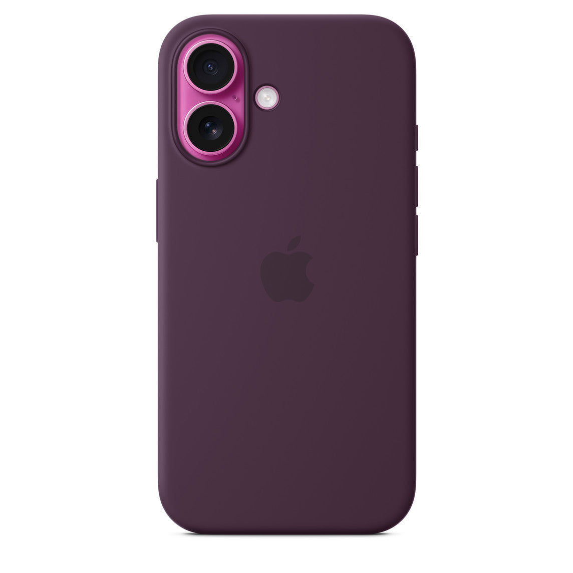 iPhone 16 Silicone Case with Mag Safe, Plum