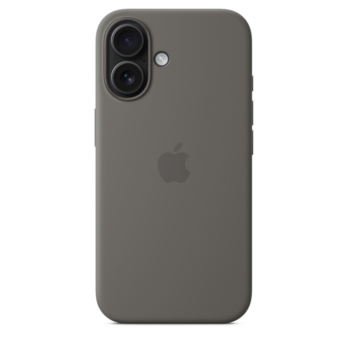 iPhone 16 Silicone Case with Mag Safe, Stone Gray