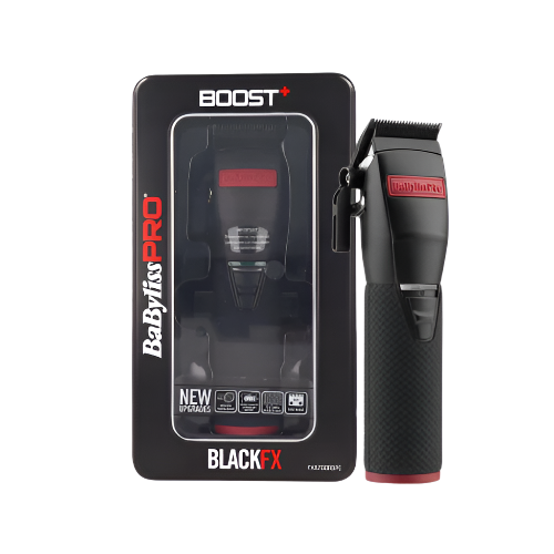BaByliss Pro BLACKFX hair trimmer with packaging on a white background
