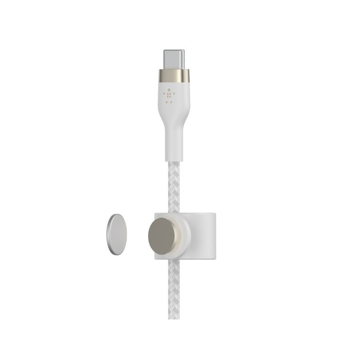Belkin Boost Charge PRO Flex USB-C to USB-C Braided Silicone Cable, 1Mm, White