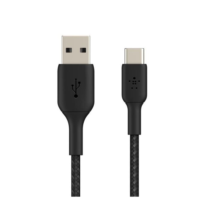Belkin Boost Charge USB-A to USB-C Braided Cable, 1Mm, Black
