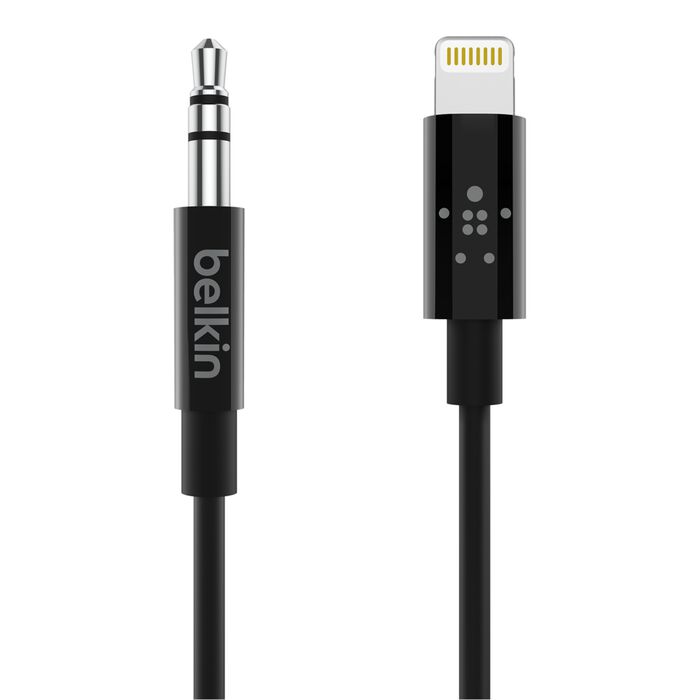 Belkin Audio Cable with Lightning Connector 3.5Mm, 90Cm, Black