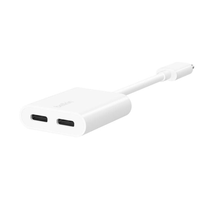 Belkin Connect USB-C Audio + USB-C Charge Adapter, Supports Fast Charging up to 60Watts