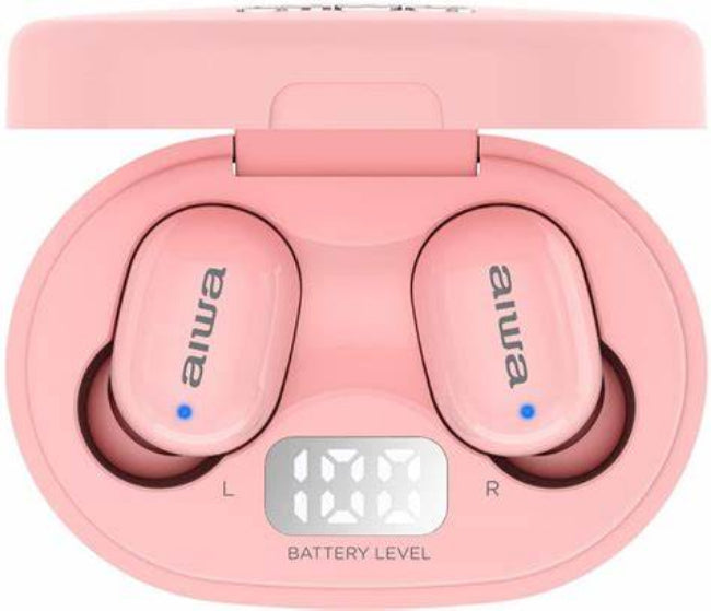 Aiwa Earbuds, Pink
