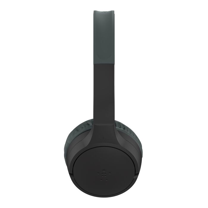 Belkin Sound Form Mini Wireless On-Ear Headphones for Kids With USB-C Charging, Black