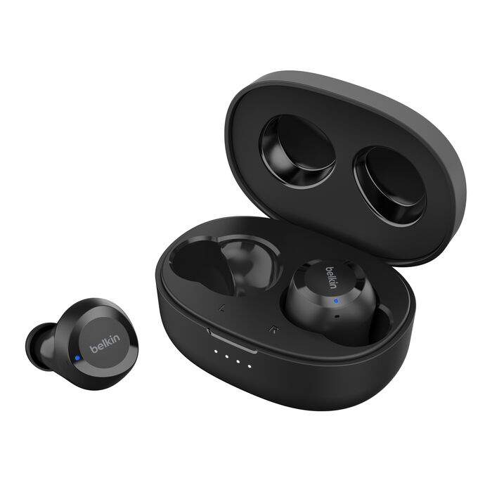 Belkin Sound Form Bolt True Earbuds, Wireless, Black