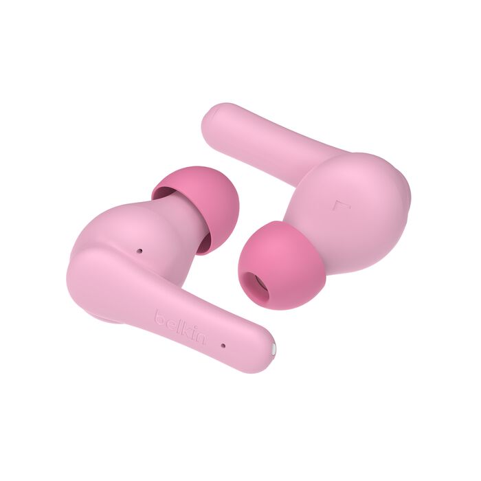 Belkin Sound Form Nano V2 True Earbuds for Kids, Wireless, Pink