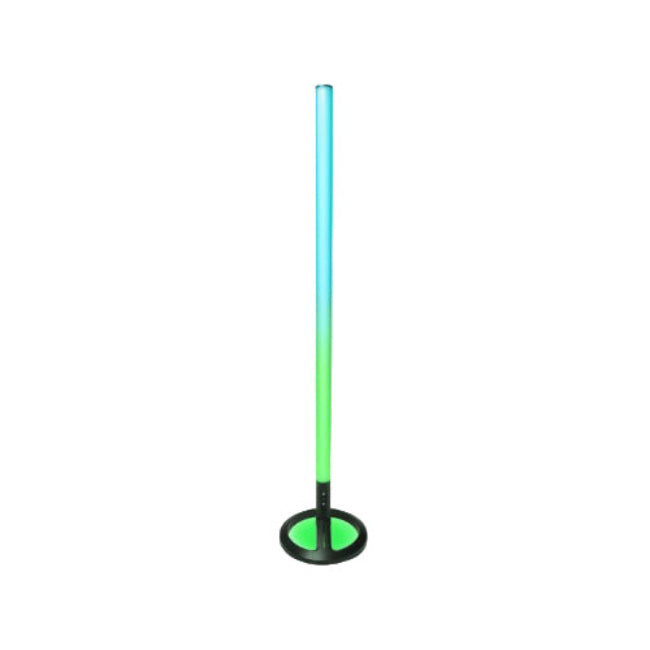 Colorful LED lamp on a white background