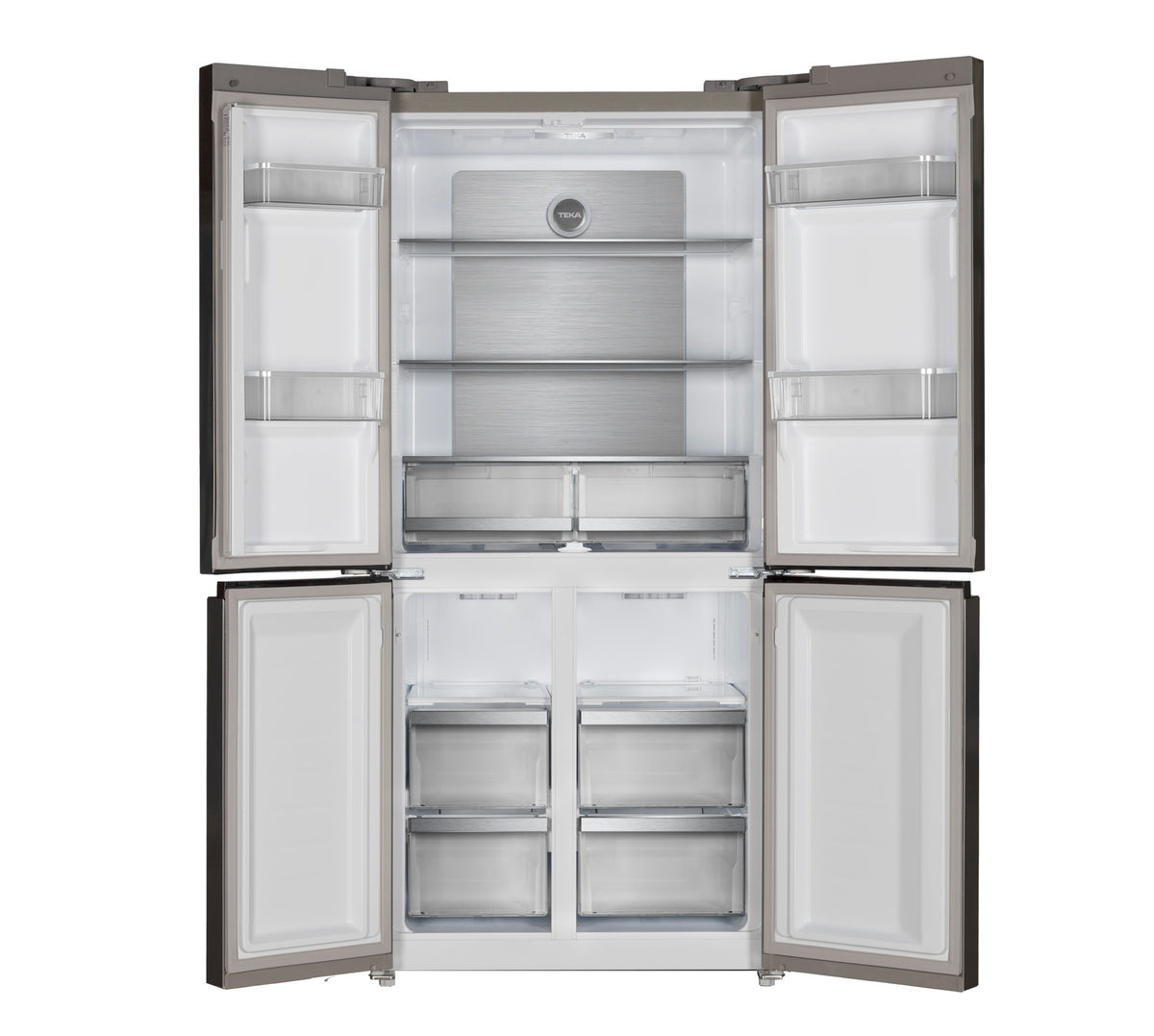 Teka No Frost Multidoor Bottom Freezer Refrigerator, 436Lit, Balck Glass