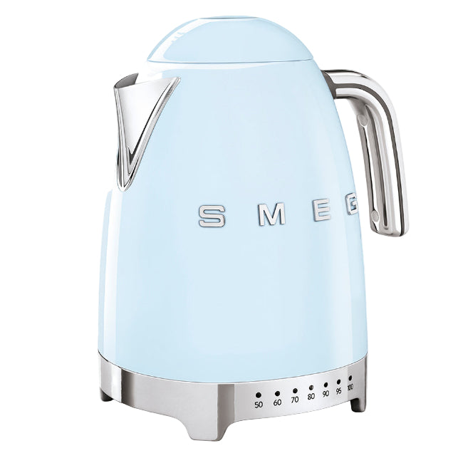 Smeg Variable Temperature Kettle Breakfast, 1.7Lit, Pastel Blue