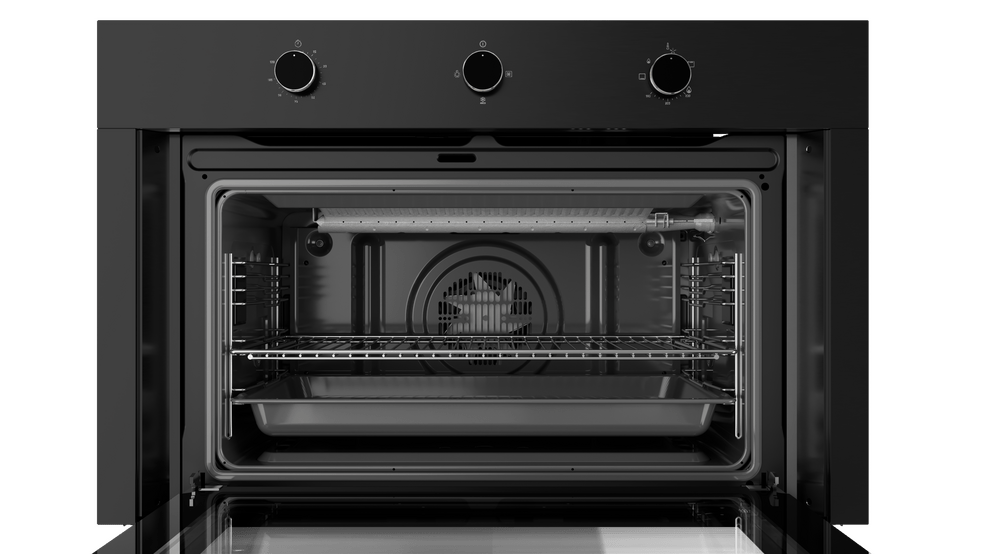 Teka Gas Oven with Gas Grill B, 90Cm, Black