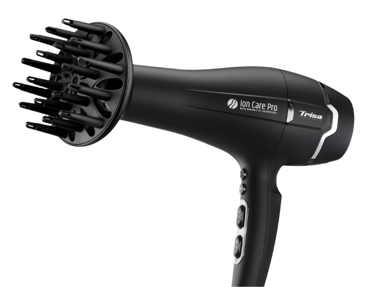 Trisa Hair Dryer Ion Care Pro, 2400Watts, Black