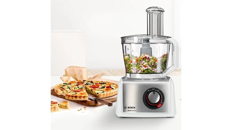 Bosch Food Processor, 1100 Watts, 4 Speeds, White