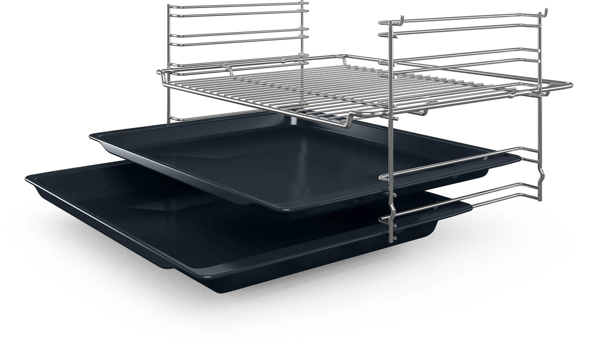 Bosch Built in Oven, 60*60Cm, Series 2, Full Safety, 66Lit, Red LED Display, Black