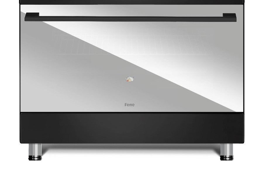 Ferre Gas Oven Full Safety, Digital Timer, 3Fans, 3Turbo, 90*60Cm, 2Normal Burner, Stainless Steel