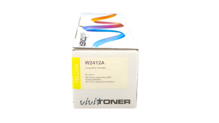 Vivit Ink Toner W2412A, Yellow with Chip