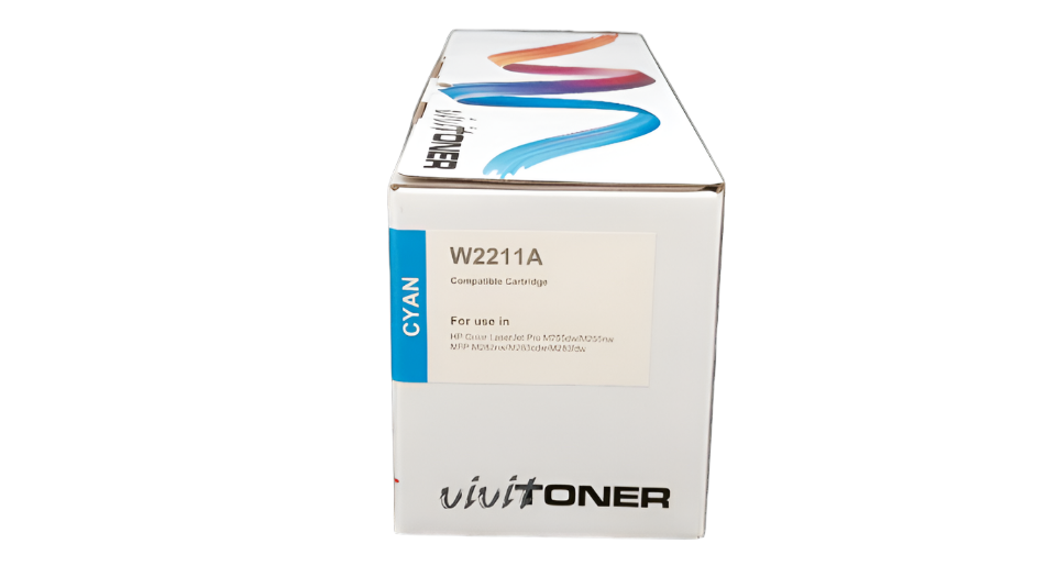 Vivit Ink Toner W2211A 207A & 206, Cyan with Chip