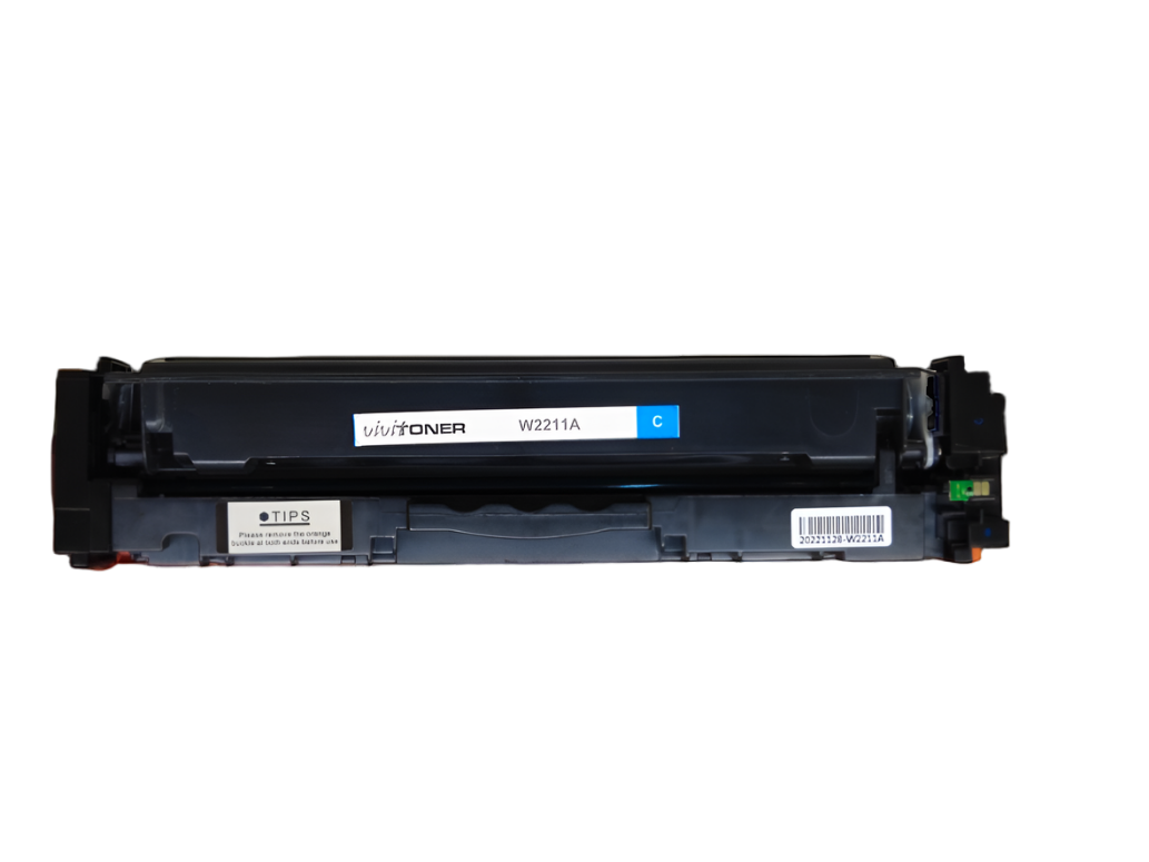 Vivit Ink Toner W2211A 207A & 206, Cyan with Chip