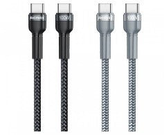 RC-172/REMAX Jany Series 100W PD fast charging data cable c to c Fast Charging / Black / N/A
