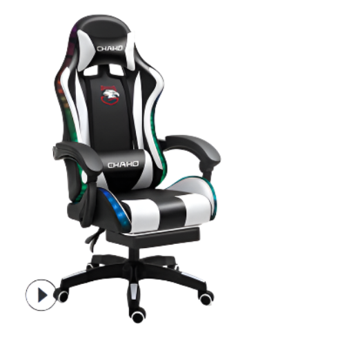 Chaho Gaming Chair with RGB Light, Footrest and Massage