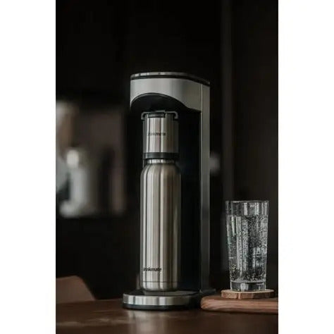 Drink Mate Lux Sparkling Water & Soda Machine, 0.7Lit, Stainless Steel