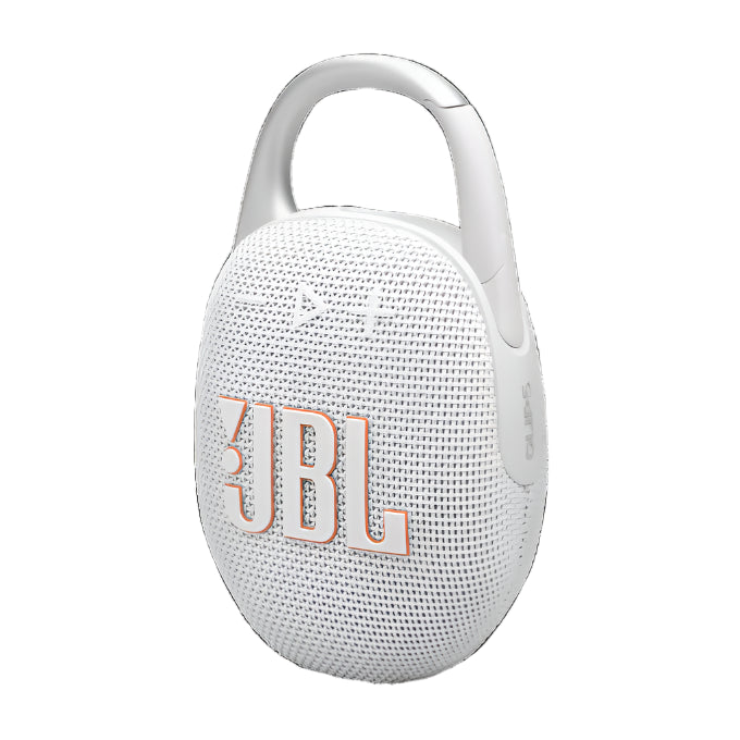 JBL Clip 5 Portable Speaker, 10Watts, White
