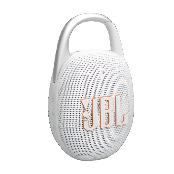 JBL Clip 5 Portable Speaker, 10Watts, White