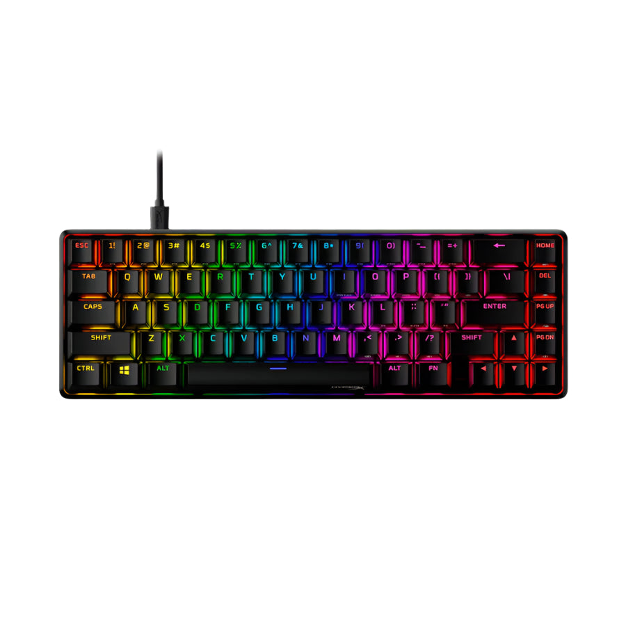 HyperX Mechanical Gaming Keyboard, Compact 65% Form Factor, Linear Red Switch