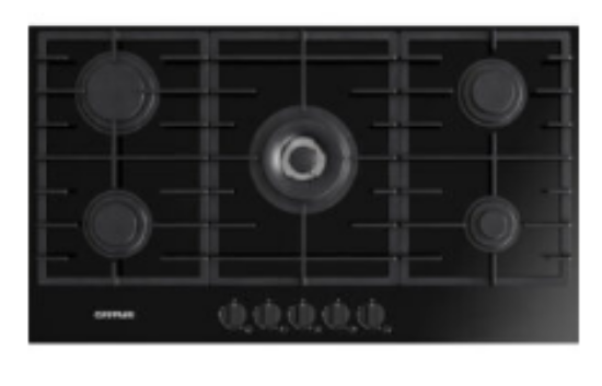 G3 FERRARI Gas on Glass Hob, 90Cm, Black