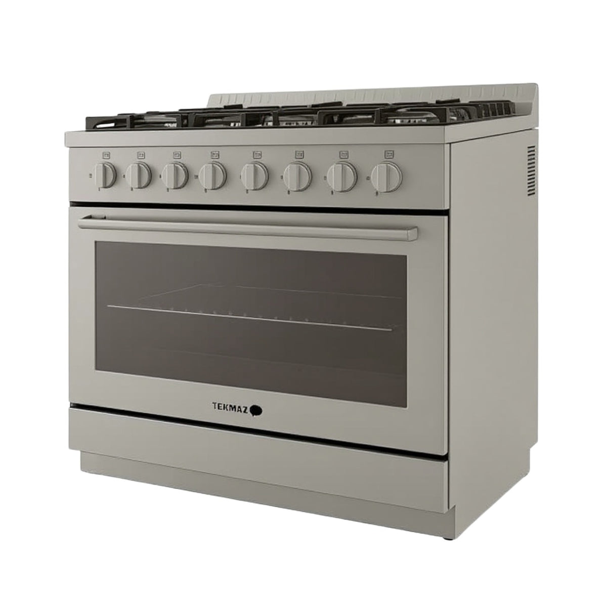 Tekmaz Gas Cooker, 90Cm, 5Burners, Stainless Steel