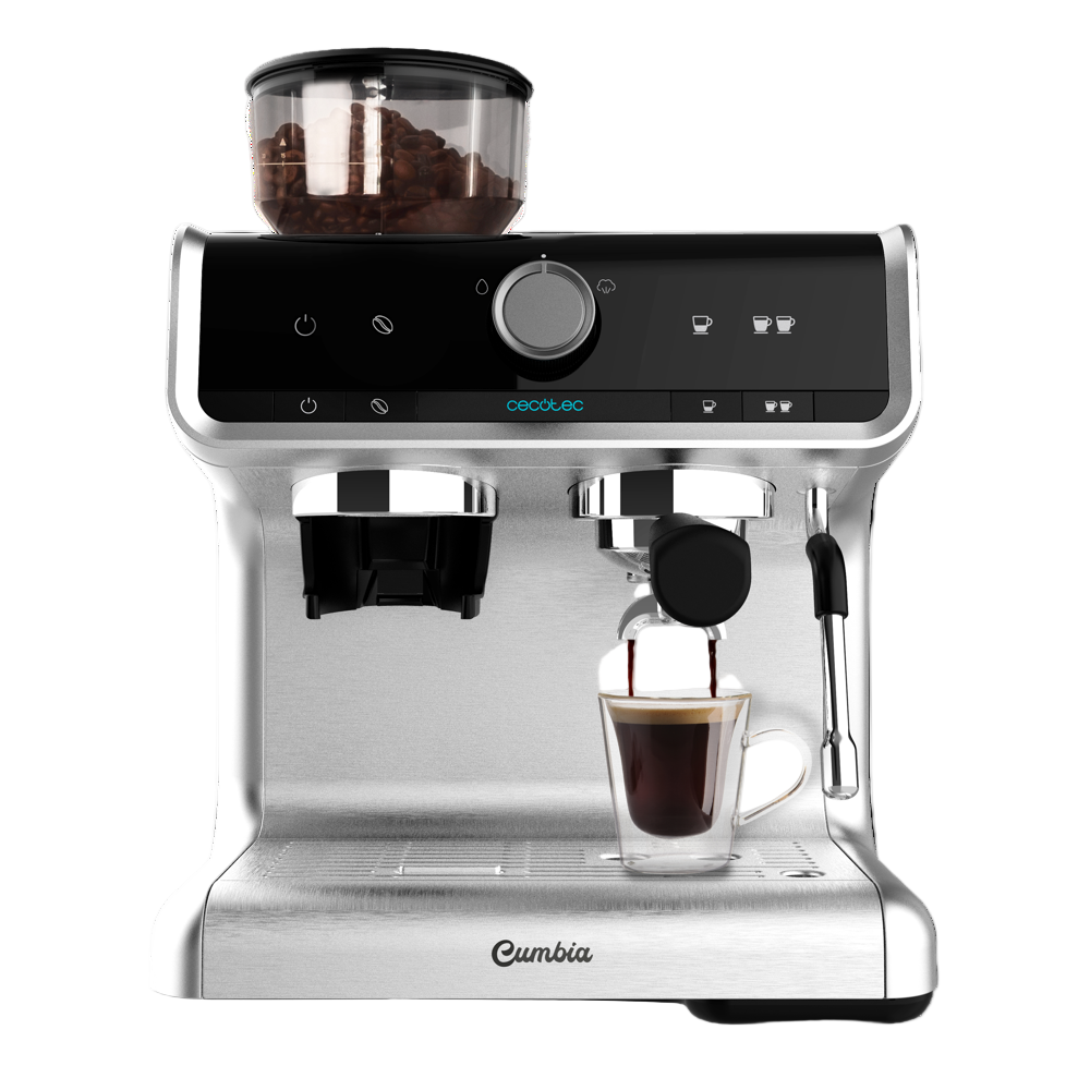 Cecotec Cumbia Espresso Coffee Machine, Espresso 20 Barista Cream, 2.5Lit, 850Watts, Stainless Steel