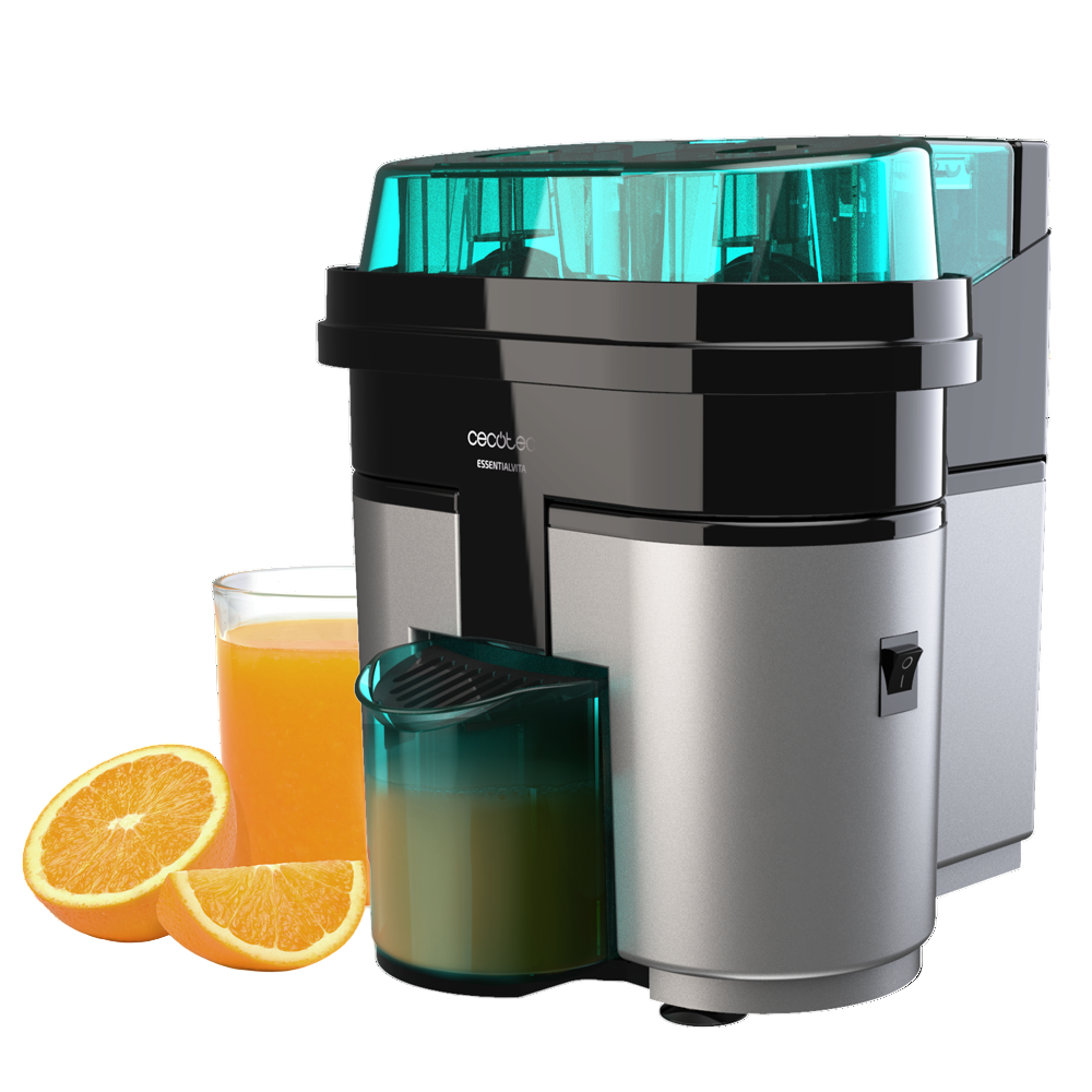 Cecotec Essential Vita Twice Electric Juicer, 500Ml, 80Watts, Black