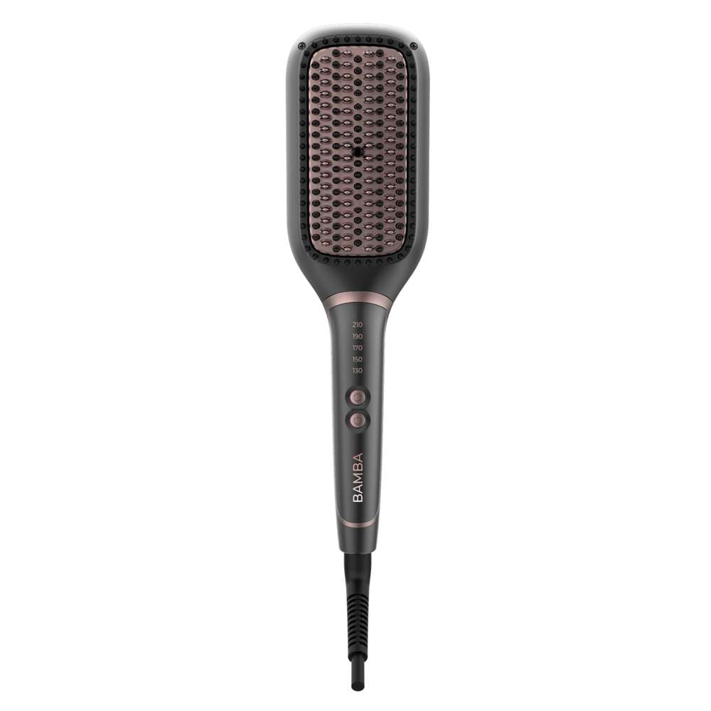 Cecotec Instant Care Square Brush, Hair straightening brush with adjustable temperature, 50Watts, Black