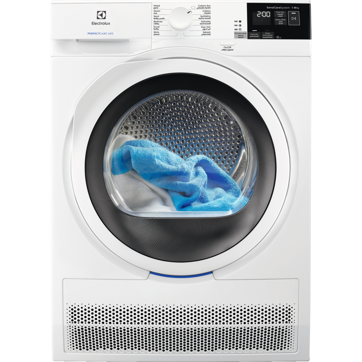 Electrolux Condenser Dryer Drum, Soft Drum, 8KG, White