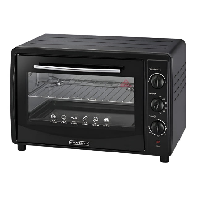 TRO45RDG-B5/Black + Decker_45L,1800W Toaster Oven With Double Glass_ÝÑä,BLACK