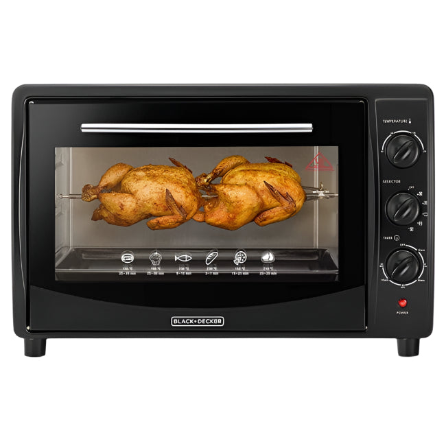 TRO45RDG-B5/Black + Decker_45L,1800W Toaster Oven With Double Glass_ÝÑä,BLACK