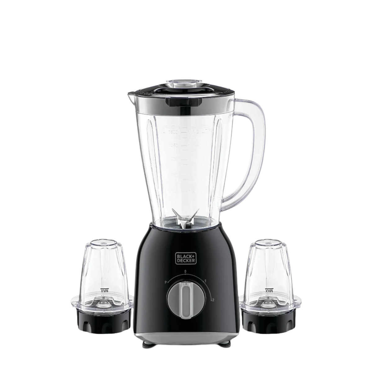 BX365-B5 / Black + Decker B+D_400W Blender with 2 Grinders, Black 400 / 1.5L / 3