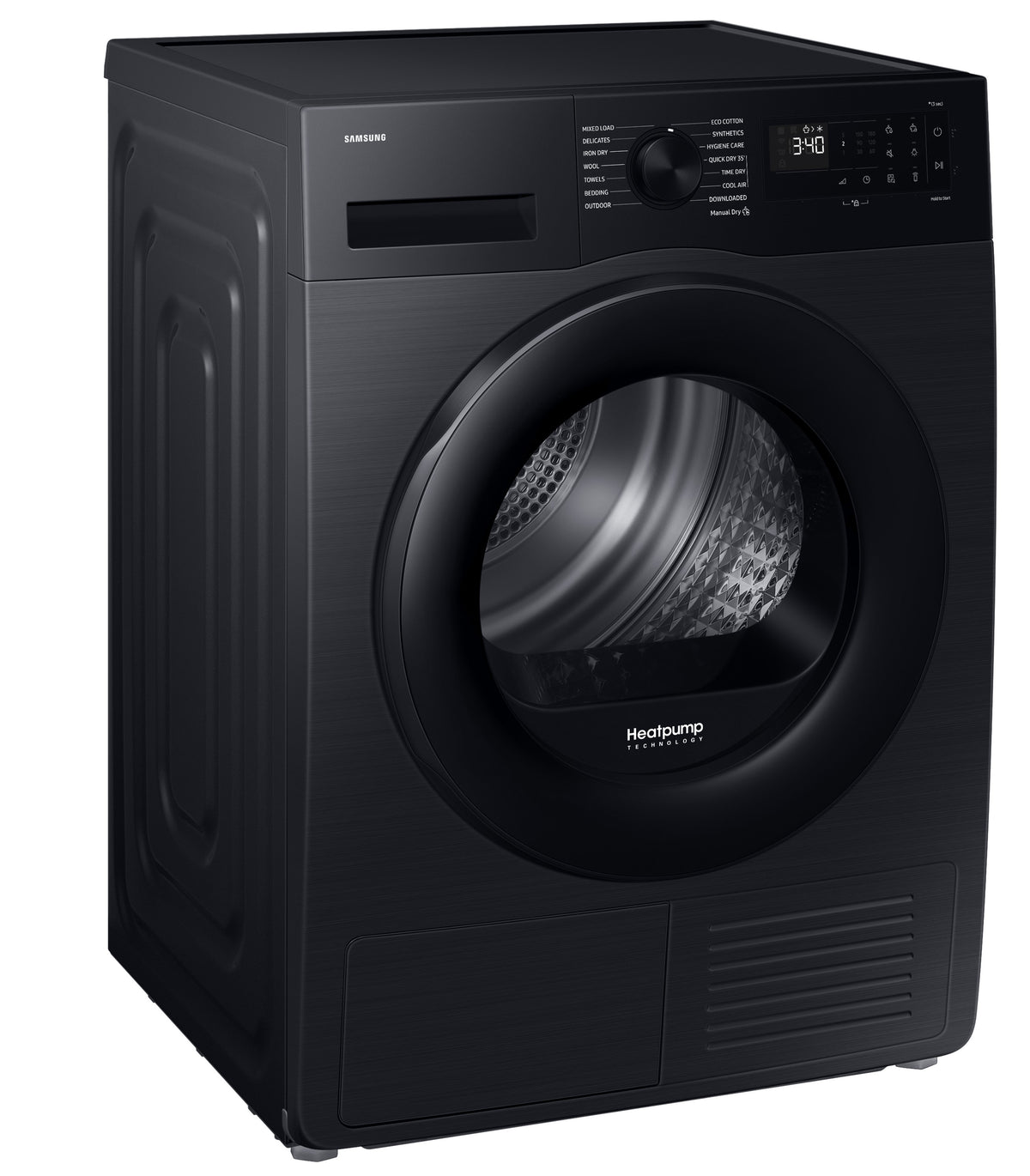 Samsung Heat Pump Dryer A+++, Digital Inverter, 9KG, 13Programmes, Black