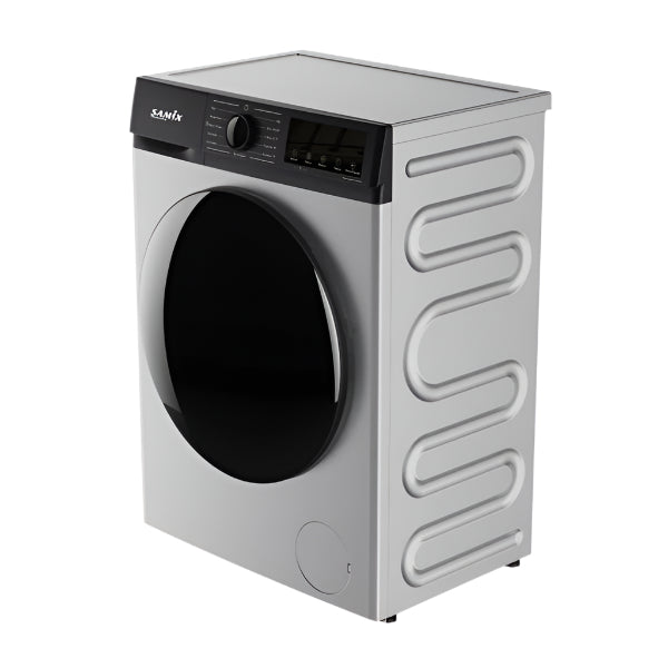 Samix Front Load Washing Machine A+++, 8KG, 1400RPM, Silver