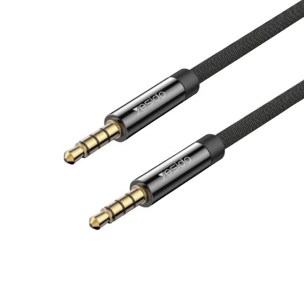 YAU-16 /Yesido Audio Cable Aux 3.5MM Standard Length: 3M Cable / Black / N/A