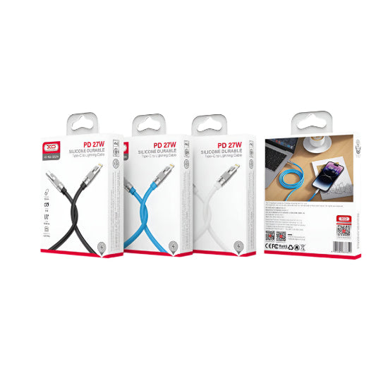 XO-NB-Q228A / 27W PD TYPE-C to Lightning Data Cable Type-C / Black / N/A