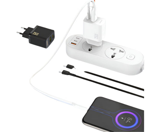 DUDAO Fast Wall Charger Gan, 25Watts, Black