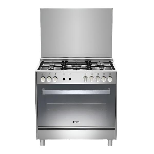 G1961 CCE / IGNIS COOKER GAS steel Safety system 90 cm 5 burners with triple burner Wide metal post